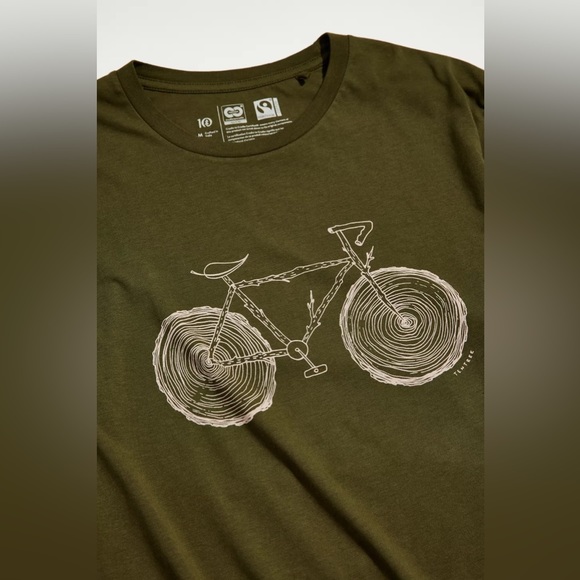tentree Elms Tee, Dark Green, Small, NWT - Picture 2 of 8